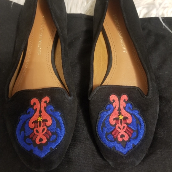 NWOT Rebecca Minkoff 6 Cancer Suede smoking flats - Picture 5 of 5